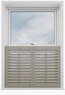 Bromley, Urban Greige - Cafe Style Plantation Shutter